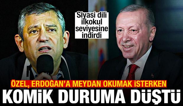 Özel, Erdoğan'a meydan okumak isterken komik duruma düştü: Sana 1,5 milyon oy avans