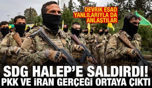 SDG'den Halep'e saldırı! PKK ve İran gerçeği ortaya çıktı! Esad yanlıları SDG'ye katıldı