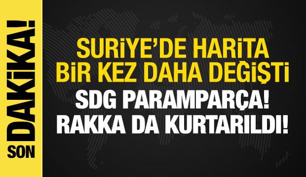 SDG'ye ağır darbeler: Suriye'de harita değişti, Rakka ve Deyrizor kurtarıldı