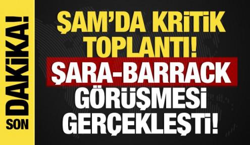 Son dakika...Suriye Cumhurbaşkanı Şara, Şam'da Barrack'la görüştü