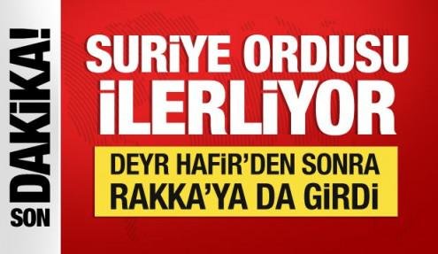 Suriye ordusu ilerliyor: Deyr Hafir'den sonra Rakka'ya girdi