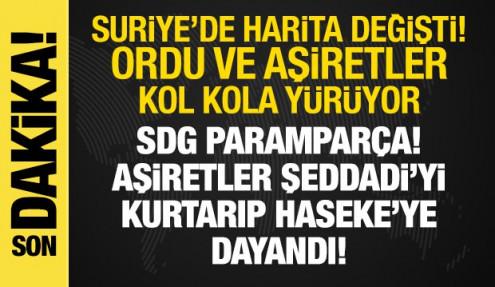 Suriye ordusundan SDG'ye ağır darbeler: Suriye'de harita değişti
