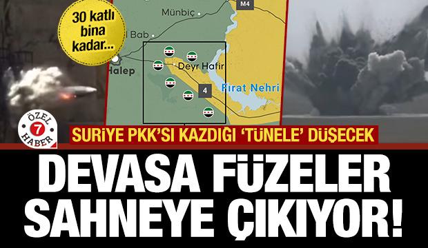 Suriye PKK’sı kazdığı tünele düşecek! Devasa füzeler sahneye çıkıyor: 30 katlı binaya eş