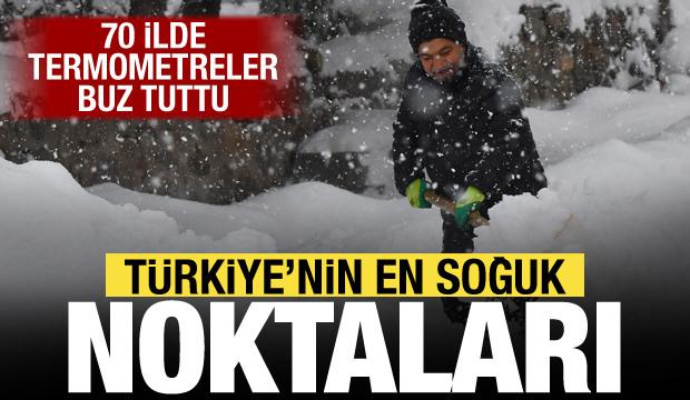 T&uuml;rkiye buz kesti: 70 ilde sıcaklık sıfırın altına d&uuml;şt&uuml;! Van a&ccedil;ık ara zirvede