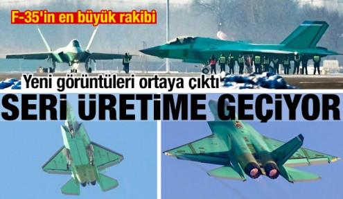 Yeni görüntüleri ortaya çıktı: F-35'in en büyük rakibi seri üretime geçiyor