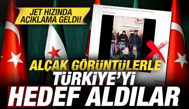 Alçak görüntülerle Türkiye'yi hedef aldılar! Jet hızında açıklama geldi