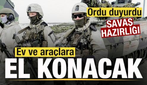Avrupa'da savaş hazırlığı! Ordu duyurdu: Ev ve araçlara el konacak!