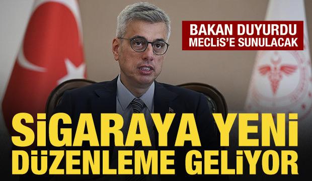 Bakan Memişoğlu açıkladı: Sigaraya yeni düzenleme geliyor
