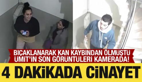 Bıçaklanarak öldürülen Ümit'in son görüntüleri ortaya çıktı