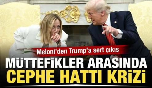 'Cephe hattı' gerilimine İtalya da katıldı! Trump'a sert çıkış