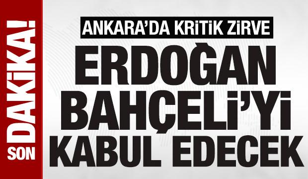 Cumhurbaşkanı Erdoğan, Bahçeli'yi Cumhurbaşkanlığı Külliyesi'nde kabul edecek 