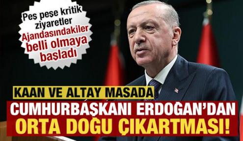 Erdoğan, Orta Doğu turuna çıkıyor! Peş peşe kritik ziyaretler: KAAN ve Altay masada!