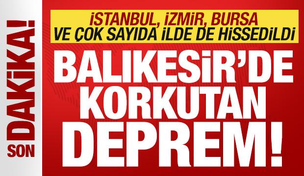 Balıkesir'de, İstanbul'da da hissedilen 5,1 büyüklüğünde deprem meydana geldi