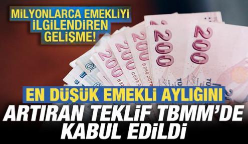 Milyonlarca emekliyi ilgilendiriyor: Emekli aylığını artıran teklif TBMM'de kabul edildi