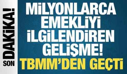 Milyonları ilgilendiren gelişme! TBMM'den geçti: En düşük emekli aylığı 20 bin lira