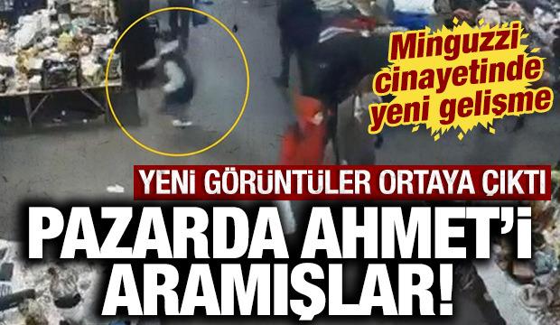 Minguzzi cinayetinde yeni g&ouml;r&uuml;nt&uuml;ler ortaya &ccedil;ıktı: Pazarda Ahmet'i aramışlar!