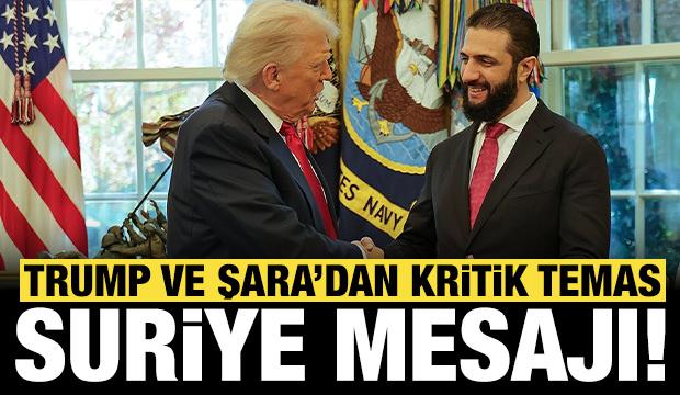 Son dakika: ABD Başkanı Trump, Suriye Cumhurbaşkanı Şara ile görüştü!