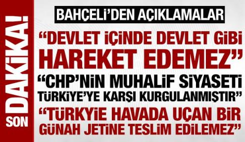 Son dakika haberleri... MHP Lideri Bahçeli: YPG devlet içinde devlet gibi hareket edemez