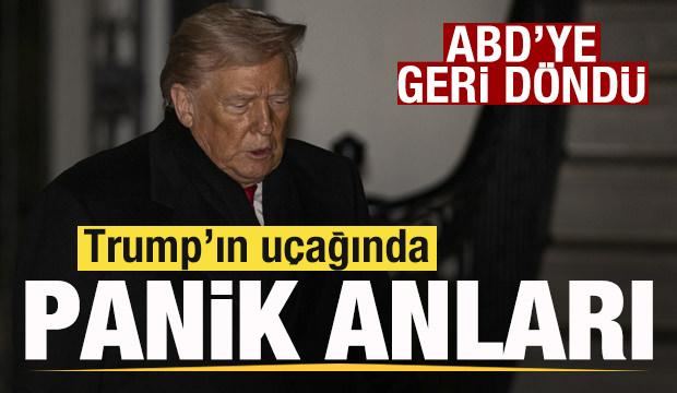 Son dakika: Trump'ın uçağı arıza yaptı! ABD'ye geri döndü