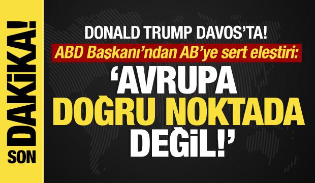 Son dakika... Trump'tan Davos'ta önemli açıklamalar
