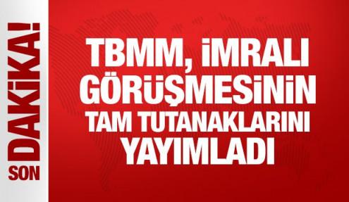 TBMM, İmralı görüşmesinin tam tutanaklarını yayımladı