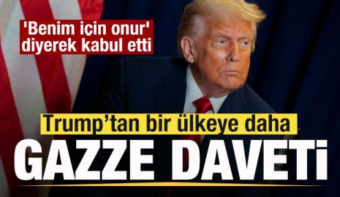 Trump'tan bir ülkeye daha Gazze daveti! 'Benim için onur' diyerek kabul etti