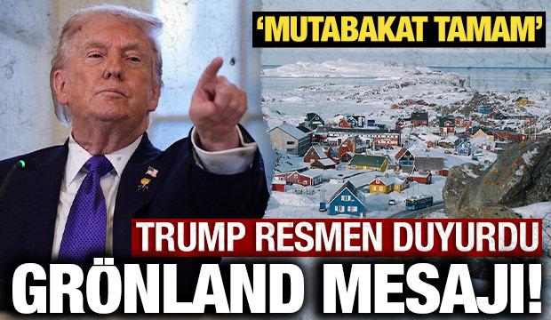 Trump'tan son dakika Grönland açıklaması: Anlaşmanın çerçevesi tamam!