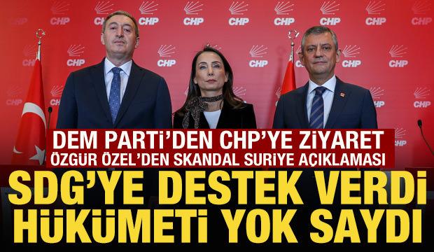DEM Parti'den CHP'ye ziyaret: Özgür Özel, Şara hükümetini hedef aldı