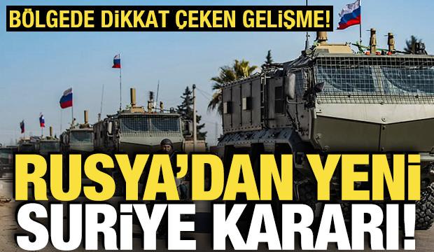 Dikkat çeken gelişme: Rusya'dan Suriye kararı! 