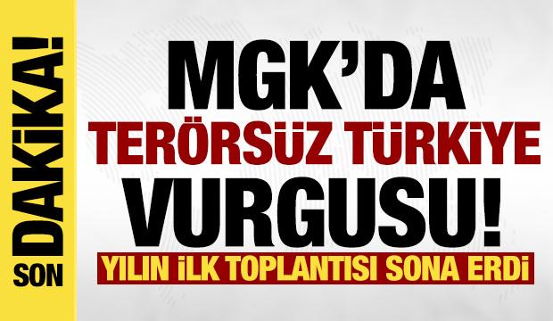 Erdoğan başkanlığındaki MGK sona erdi!