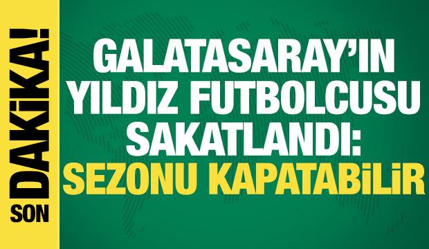 Galatasaray'ın yıldızı ayak bileğinden sakatlandı: Sezonu kapatabilir