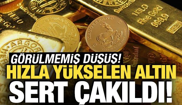 Hızlı yükselen altın sert çakıldı! Görülmemiş düşüş: İşte son rakamlar