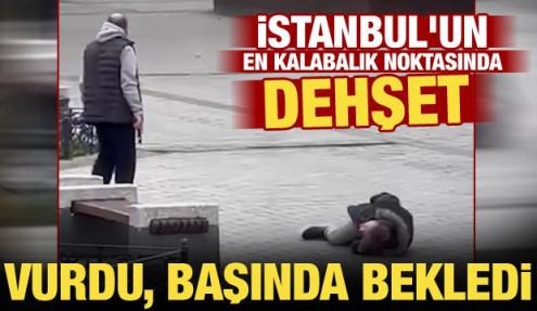 Mısır Çarşısı'nda dehşet: Tartıştığı kişiyi silahla vurup başında bekledi
