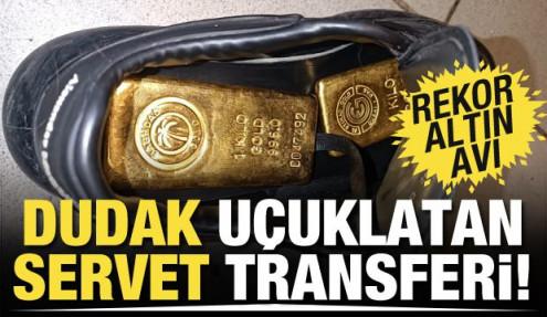 Sınır kapısında dudak uçuklatan servet transferi! 41 kilo altını ayakkabıya sığdırdılar