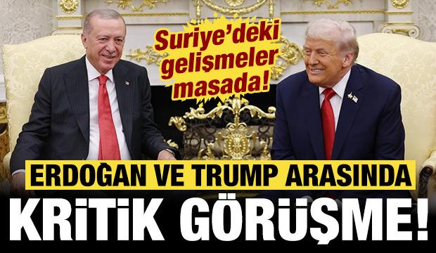 Son dakika: Cumhurbaşkanı Erdoğan ve ABD Başkanı Trump arasında kritik g&ouml;r&uuml;şme!