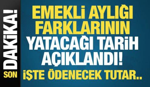 Son dakika.. Emekli aylığı farklarının yatacağı tarih açıklandı