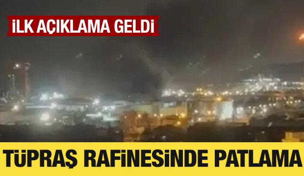 Son Dakika: T&Uuml;PRAŞ İzmit rafinerisinde patlama meydana geldi