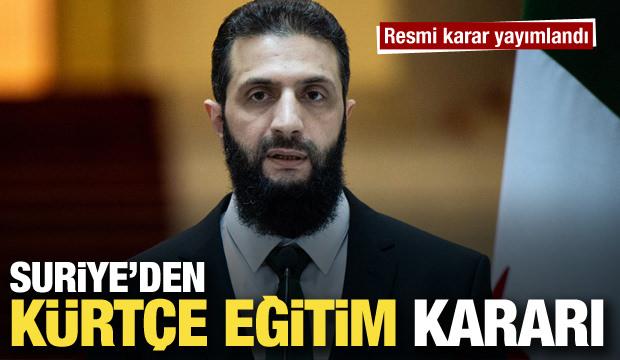 Suriye'den Kürtçe eğitim kararı