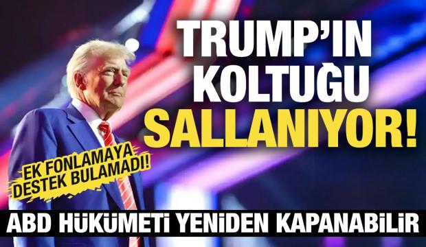 Trump'ın koltuğu sallantıda! ABD h&uuml;k&uuml;meti tekrar kapanabilir
