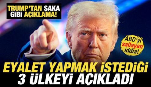 ABD'yi sallayan iddia! Trump'tan şaka gibi açıklama: 3 ülkeyi eyalet yapmak istiyorum