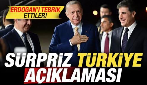 Barzani'den sürpriz Türkiye açıklaması: Erdoğan'ı tebrik ettiler