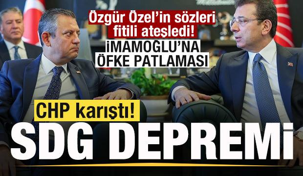 CHP'de SDG depremi! Özgür Özel fitili ateşledi! İmamoğlu'na öfke patlaması