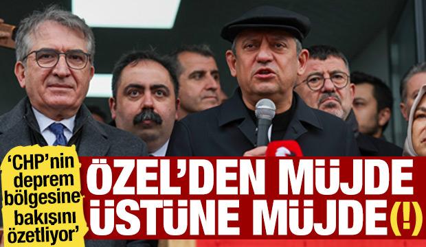 CHP'nin deprem bölgesine bakışını özetleyen video: Özel'den müjde üstüne müjde(!)