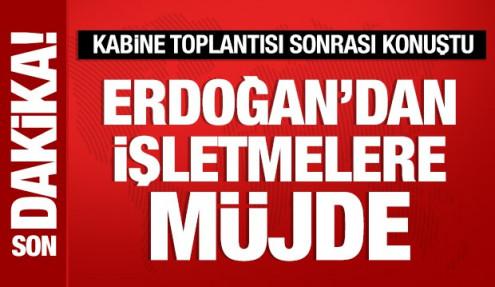 Cumhurbaşkanı Erdoğan'dan işletmelere kredi müjdesi