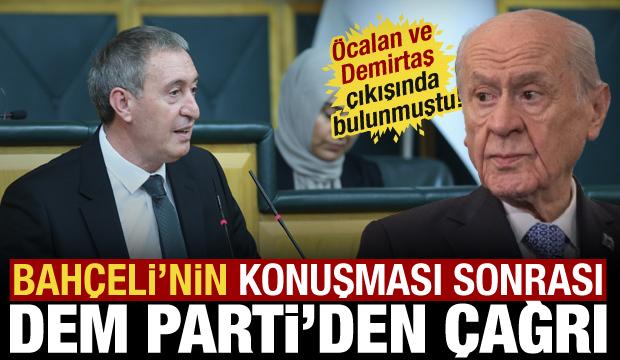 DEM Parti'den Bahçeli'nin Öcalan, Demirtaş ve Ahmet Türk çıkışına yanıt!