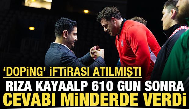 'Doping' iftirası atılan Rıza Kayaalp cevabı minderde verdi: Altın madalya kazandı