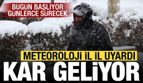 Hafta sonu plan yapanlar dikkat! Kuvvetli kar geliyor: Meteoroloji sarı alarm verdi