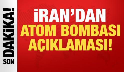 İran'dan son dakika atom bombası açıklaması: Dünya diken üstünde!