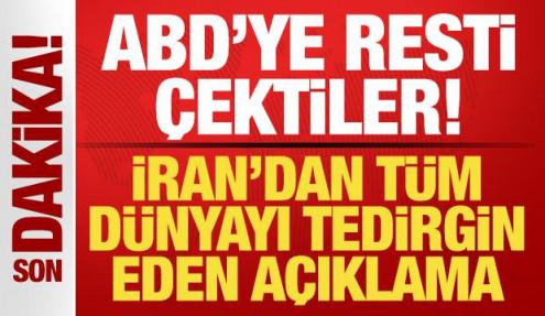 İran'dan tüm dünyayı tedirgin eden açıklama! ABD'ye resti çektiler: Müzakereye kapalı
