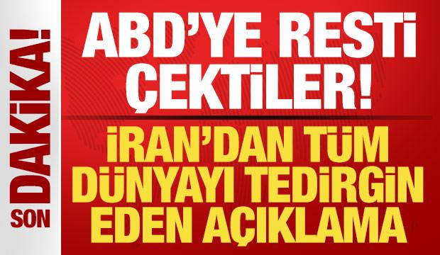 İran'dan tüm dünyayı tedirgin eden açıklama! ABD'ye resti çektiler: Müzakereye kapalı